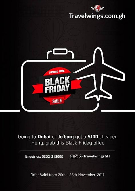 Black Friday Travel, Black Friday Ads, Travel Design, Weekend Trips, Friday Sale, Travel Agency, Ad Design, Black Friday Sale, Social Media Post