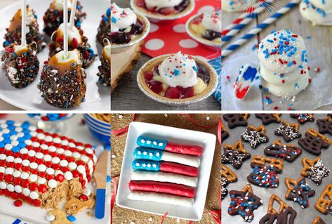 The Great Big List of Patriotic Desserts –sprinkles will fly with these 75+ AMAZING patriotic desserts from your favorite bloggers; a recipe roundup that will snap, crackle, and POP! Patriotic Desserts, July Recipes, Recipe Roundup, Kids Party, Sprinkles, 4th Of July