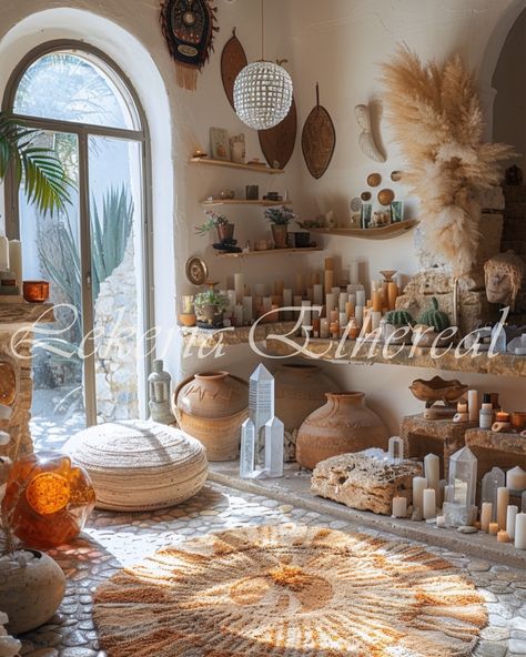 Botanical boho Crystal oasis 3/3 🪷🤎🕊️ Which room do you choose? ———————————— Follow @lekeria_ethereal for more ———————————— #spa #aiart #girly #girlyaesthetic #aesthetic #boho #bohoaesthetic #crystal #crystalshop #spiritual #healing #healingjourney #healingcrystals #healingimages Healing Images, Boho Spiritual, Aesthetic Boho, Healing Space, Boho Crystal, Spa Room, Branding Mood Board, Boho Aesthetic, Holistic Healing