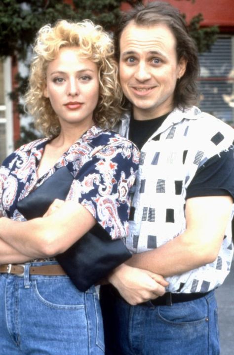 Virginia Madsen & Bobcat Goldthwait Bobcat Goldthwait, Virginia Madsen, Silent Film, Vintage Hollywood, Movie Night, American Actress, Virginia, Discover Yourself, Express Yourself