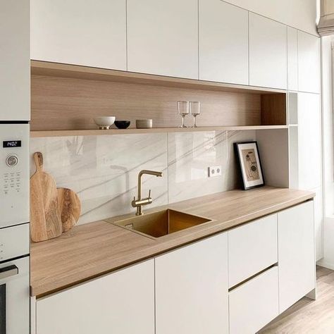 kitchen cabinets makeover colors ideas Model Dapur, Cabinets Makeover, Interior Dapur, Desain Pantry, Kabinet Dapur, Kitchen Design Modern Small, تصميم للمنزل العصري, Kitchen Interior Design Decor, Balcony Ideas Apartment