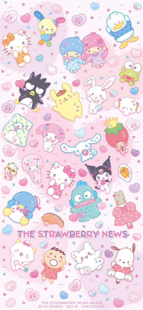 Sanrio Wallpaper All Characters, Cute Wallpapers For Ipad Sanrio, Pink Sanrio Poster, Sanrio Characters Wallpapers Ipad, Hello Kitty Boba Wallpaper, Hello Kitty Exercise, Kawaii Wallpaper Sanrio, Hello Kitty Lock Screen Wallpapers, Sanrio Ipad Wallpaper