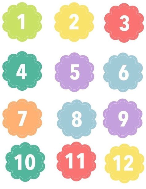 Printable Calendar Numbers, Infant Lesson Plan, Number Flashcards, Calendar Numbers, Classroom Calendar, Daycare Ideas, Kids Calendar, Toddler Learning Activities, Mom Blog