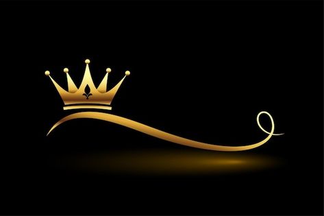 Free vector golden crown background to a... | Free Vector #Freepik #freevector #king #queen #crown #crown-queen Golden Crown Logo, Crown For King, King Crown Drawing, Crown Background, Best Photography Logo, Crown Drawing, Crown Queen, Alphabet Images, Golden Crown