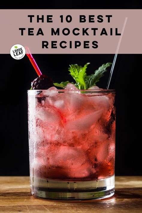 Tea Mocktail, Alcoholic Tea, Red Sangria Recipes, Tea Cocktail, Passion Tea, Alcohol Free Drinks, Mocktail Recipes, Drink Recipes Nonalcoholic, Dry January