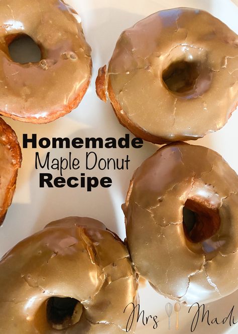 Embrace the joy of baking: Homemade maple glazed donuts - a sweet start to your day. 

#mapledonuts #homemadedelights #donutlove #mrsmadi Maple Donut Recipe, Maple Donut Glaze, Maple Donuts Recipe, Maple Donuts, Joy Of Baking, Fried Donuts, Baking Homemade, Glazed Donuts, Donut Recipe