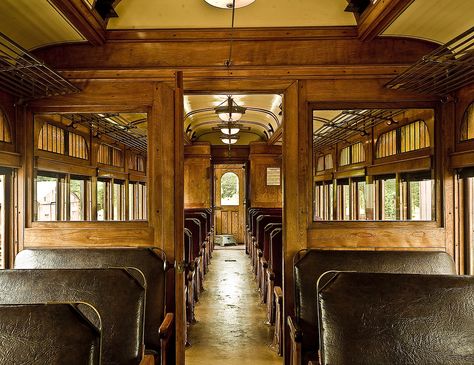 Vintage train interior Train Interior, Train Carriage, Golden Fields, Vintage Trains, Old Train Station, Ui Ux 디자인, Living Vintage, Luxury Train, Railway Museum