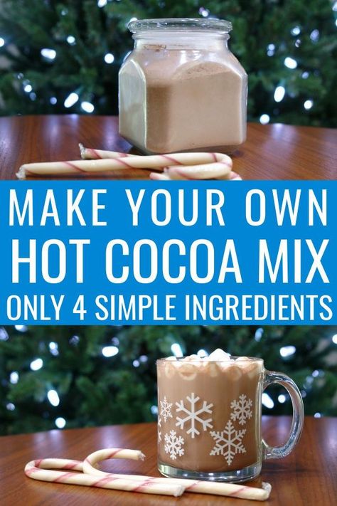 Swiss Miss Hot Chocolate Recipe, Hot Chocolate In A Jar Recipe, Homemade Hot Coco, Homemade Hot Chocolate Mix Recipe, Make Your Own Hot Chocolate, Best Homemade Hot Chocolate, Diy Hot Chocolate Mix, Homemade Hot Chocolate Recipe, Best Hot Chocolate Recipes