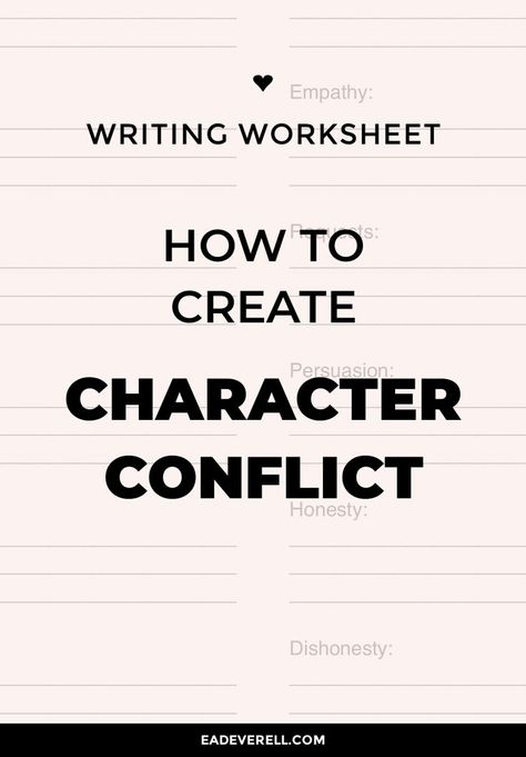 Character Conflict, Resolve Conflict, Writing Organization, Between Friends, Writing Characters, English Writing Skills, Writing Worksheets, Book Writing Tips, Book Writing