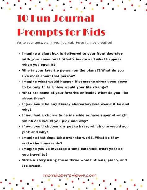 Journal Prompts for Kids #printable #journalprompts #writing Sel Writing Prompts For Kids, 5th Grade Journal Prompts, Journal Prompts For 2nd Grade, Journal Topics For Kids, Journal Prompts For 3rd Grade, Writing Prompts For Elementary Students, February Writing Prompts For Kids, Kid Journal Prompts, Fun Writing Prompts For Kids