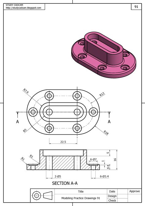 3d Drawing Tutorial, Isometric Drawing Exercises, Autocad Isometric Drawing, Orthographic Drawing, Solidworks Tutorial, Autocad Tutorial, Interesting Drawings, Isometric Drawing, Color Palette Challenge