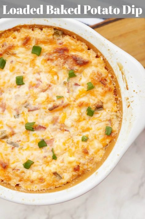 Hot Loaded Baked Potato Dip Bake Potato Dip, Waffle Fries Recipe, Loaded Baked Potato Dip, Slow Cooker Dip Recipes, Home Renovation Diy, Houses Simple, Bake Potato, Beer Battered Fries, Potato Dip