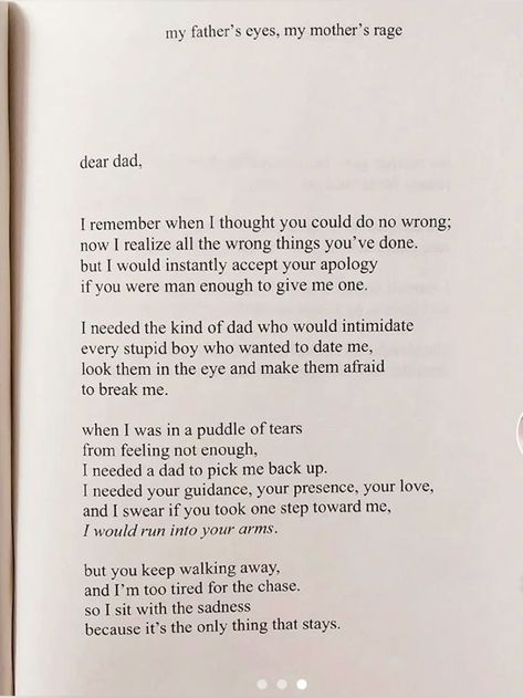 Dad Issue Poems, Poetry About Parents, Poems About Dads, Poems About Fathers, Poems About Parents, Absent Father Quotes, Rage Quotes, Parents Poem, Father Poems