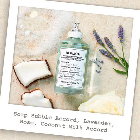 'REPLICA' Bubble Bath - Maison Margiela | Sephora Replica Bubble Bath, Bubble Bath Soap, Bergamot Essence, Pretty Fits, Maison Margiela Replica, Fresh Perfume, Musk Perfume, Discount Design, Margiela Replica