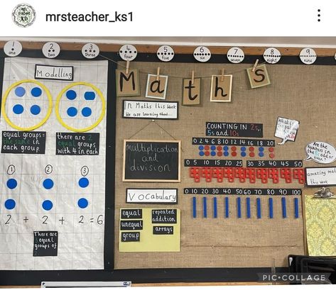 Classroom Neutral, Working Wall Display, Maths Classroom Displays, Ks1 Classroom, Maths Working Wall, Year 1 Classroom, Maths Display, Working Wall, Continuous Provision