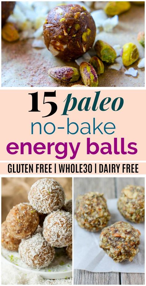 Paleo Energy Balls, Apple Cinnamon Recipes, Paleo Diet For Beginners, No Bake Energy, Paleo Meal Prep, Protein Balls Recipes, Paleo Banana Bread, Ball Recipes, Paleo Chicken Recipes