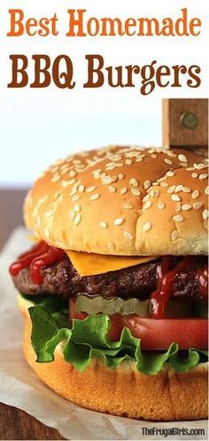 Burger Recipes Seasoning, Bbq Burger Recipes, Bbq Hamburgers, Barbecue Burgers, Smoked Burgers, Burger Recipes Beef, Bbq Burger, Homemade Barbecue, Best Burger Recipe