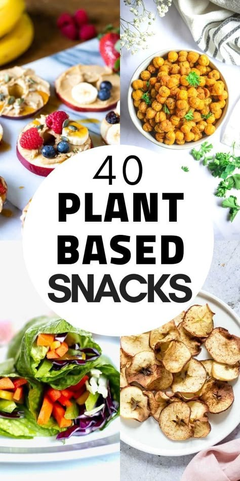 Snack Sani, Plant Based Diet Meal Plan, Vegan Recipes Plant Based, Plant Based Snacks, Plant Based Diet Recipes, Plant Based Whole Foods, Healthy Vegan Snacks, Plant Based Eating, Idee Pasto Sano