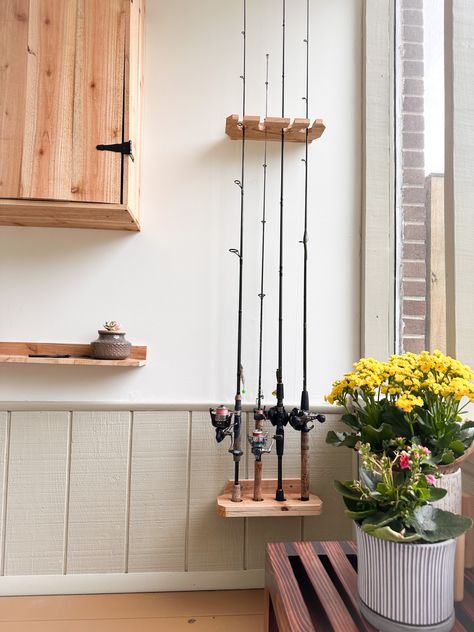 Fishing pole decor