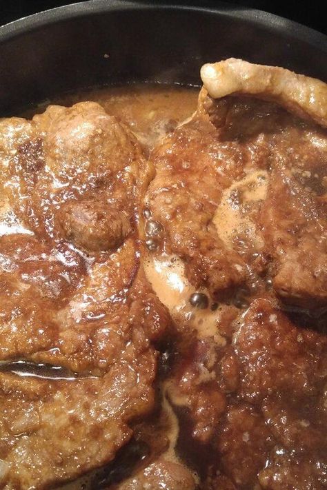 Pork Steaks In Cast Iron Skillet, How To Cook Pork Steaks On The Stove, Pork Steak And Cabbage Recipes, Boston Pork Steak Recipes, Pork Steak And Rice Recipes, Fried Pork Steak Recipes Skillet, Braised Pork Steaks, Pork Loin Steak Recipes Simple, Pan Fried Pork Steaks