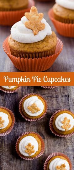 Pumpkin Pie Cupcakes that taste just like pumpkin pie! #ad #CookWithPurpose @frontiercoop @mambosprouts Mm Cupcakes, Autumn Bakes, Pumpkin Pie Cupcakes Recipe, Cupcake Bar, Key Lime Cupcakes, Pumpkin Pie Cupcakes, Cottage Food, Savory Cakes, Pie Cupcakes