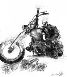 Ghost Rider Bike, Ghost Rider Motorcycle, Ghost Rider Drawing, Ghost Rider Tattoo, Black And White Tattoos, Ride Drawing, Ghost Bike, Ghost Rider Pictures, White Tattoos