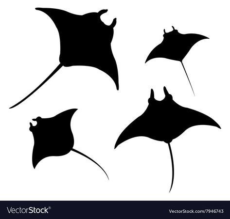 Manta Ray Silhouette, Stingray Silhouette, Beginner Drawing Lessons, Family Sketch, Shark Silhouette, Wood Burning Stencils, Silhouette Drawing, Felt Crafts Patterns, Sketching Techniques