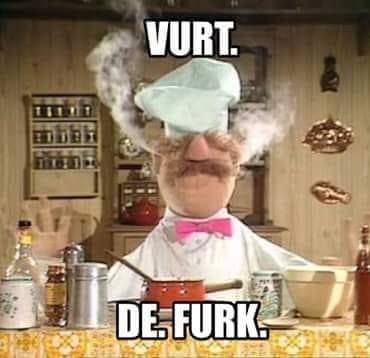 Vurt. De. Furk. Swedish Chef Swedish Chef, The Muppet Show, Hot Pepper, Belly Laughs, Pepper Sauce, Jim Henson, Twisted Humor, Work Humor, Pics Art