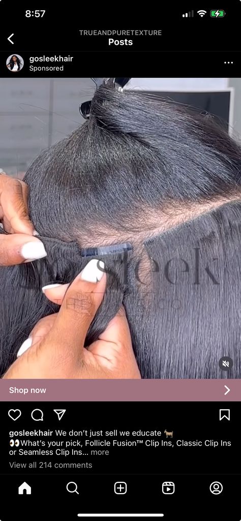 Straight Hairdos, Sewin Weave, Hair Clip Ins, Vixen Sew In, Products For Curly Hair, Sew In Hair Extensions, Sew In Hairstyles, Sleek Hair, Black Hair Styles