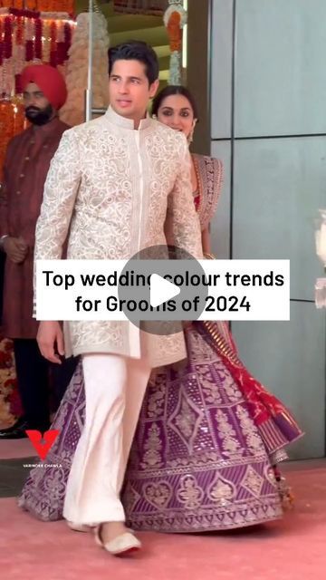 SMUR by Sanskar Chaddha on Instagram: "2024 Wedding Style Alert!

Get ready to tie the knot in style! Explore the top wedding attire colors for men this season:

From elegant neutrals to bold statements, find inspiration for your big day!

Watch till the end for our top picks!

#GroomFashion #WeddingStyle #2024WeddingTrends" Reception Groom Outfit Indian, Mens Wear Wedding, Bold Statements, Wedding Indian, 2024 Wedding, Groom Outfit, Tie The Knot, Mens Wear, Till The End