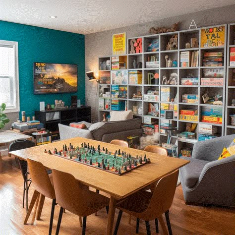 Board Game Lounge Game Room Idea For Adults Image