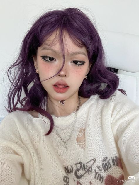 Hair Color Underneath, Kawaii Makeup, Hair Reference, Hair Inspiration Color, Asian Makeup, Hair Inspo Color, Cool Hair Color, Dream Hair, Cute Makeup