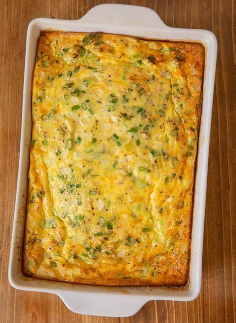 Oven-Baked Omelette Recipe - Dinner, then Dessert Ham And Cheese Omelette Recipe Oven Baked, Egg Bake 8x8 Pan, Oven Omelette Recipe, Baked Omelette Recipe, Fluffy Omelette Recipe, Oven Omelette, Baked Western Omelet, Oven Omelet, Egg Omelette Recipe