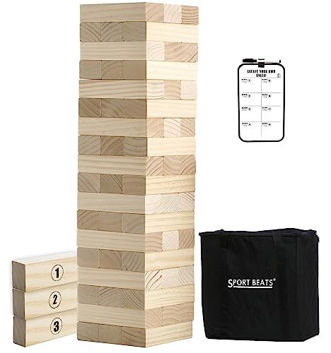 Block Party Games, Giant Lawn Games, Giant Outdoor Games, Outdoor Games Adults, Family Games For Kids, Giant Jenga, Tower Games, Family Party Games, Outdoor Games For Kids