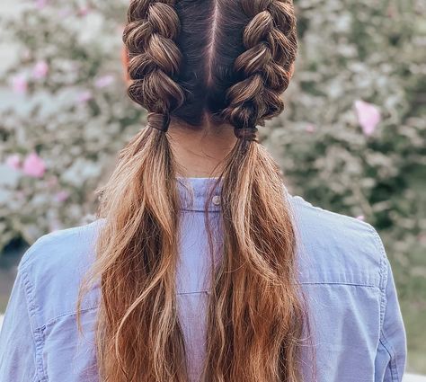 the braids | braidbabes Double Dutch, Double Braid, Braided Ponytail, Maternity Session, Braid Styles, Cute Hairstyles, Dreadlocks, Braids, Hairstyles