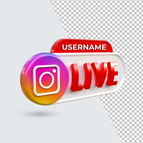 3d Icons, Instagram Live, Instagram Images, Retail Logos, Graphic Resources, 3 D, Instagram