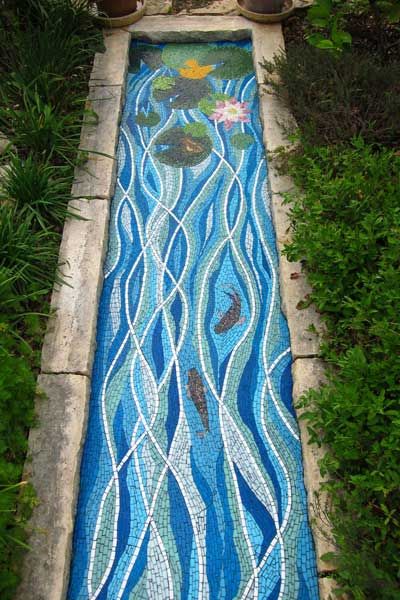 garden mosaic, water element, four elements mosaic Mosaic Water, Mosaic Walkway, Mosaic Madness, Pebble Mosaic, Four Elements, Water Element, Mosaic Garden, Mosaic Diy, Mosaic Projects