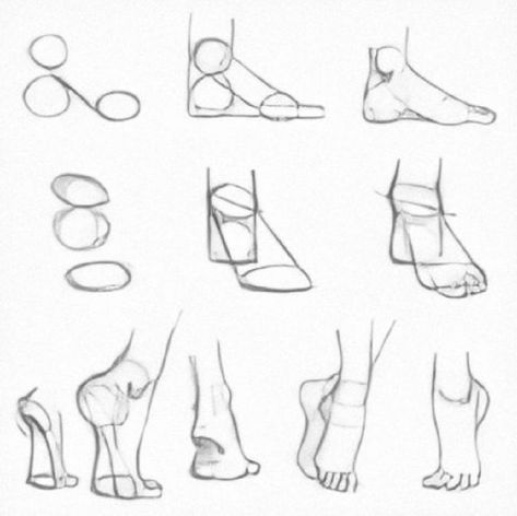 Foot Refrences Drawings, How To Draw A Leg, Drawing Feet Front View, How To Draw Legs, Feet Drawing, Human Body Drawing, Human Anatomy Drawing, Body Drawing Tutorial, Art Tools Drawing