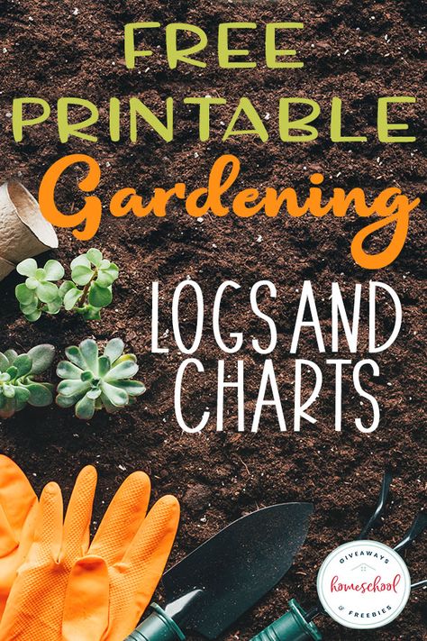 FREE Printable Gardening Logs and Charts - Homeschool Giveaways Gardening Printables Free, Gardening Journal Printables, Garden Unit Study, Garden Chart, Horticulture Education, Gardening Printables, Garden School, Secret Garden Book, Garden Unit