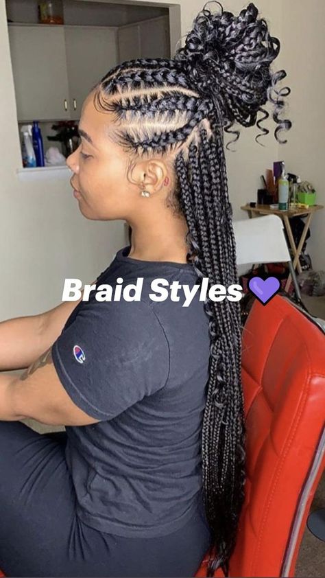 African American Braids Hairstyles, Cute Hair Looks For Long Hair, Braided Hairstyles For Black Women Ponytail, Braids To The Side For Black Women, Braided Hairstyles For Black Women Updo, Feed In Braids Hairstyles Black Women, Baird Hair Hairstyles, Quick Braiding Styles For Black Women, Updo Braided Hairstyles For Black Women