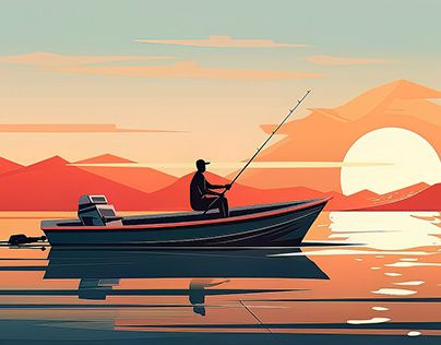 Check out new work on my @Behance profile: "A fishing boat silhouette in the water at sunset." http://be.net/gallery/175807721/A-fishing-boat-silhouette-in-the-water-at-sunset Boat Graphic Design, Fishing Boat Painting, Painting On Water, Boat Silhouette, Boat Illustration, Fish Illustration, Boat Painting, Fishing Boat, Small Boats