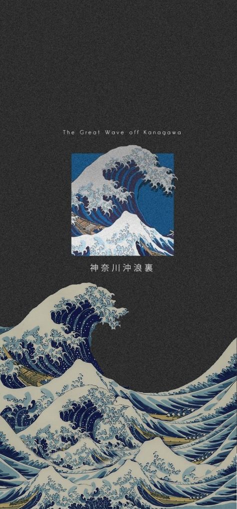 The Great Kanagawa Wave, Great Wave Off Kanagawa Wallpaper Iphone, The Great Wave Off Kanagawa Aesthetic, Great Wave Wallpaper Aesthetic, Japanese Wallpaper Android, Wave Drawing Wallpaper, Japanese Wave Wallpaper Iphone, Art For Arts Sake, The Great Wave Poster