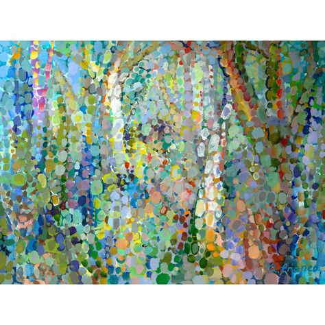 GreenBox Art Abstract Woodland by Angelo Franco Painting Print on Wrapped Canvas Angelo Franco, Abstract Quilts, Abstract Quilt, Colourful Abstract, Pottery Painting Designs, Abstract Paint, Abstract Art Inspiration, Art Patterns, Colorful Abstract Painting