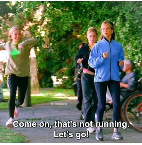 Phoebe-this is what we call my youngest when she runs!!!! She has blonde hair and is a goof ball too! :) Joey And Phoebe, I Hate Running, Running Friends, Costumes For Teens, Funny Shows, 2 Friends, Friends Series, Running Quotes