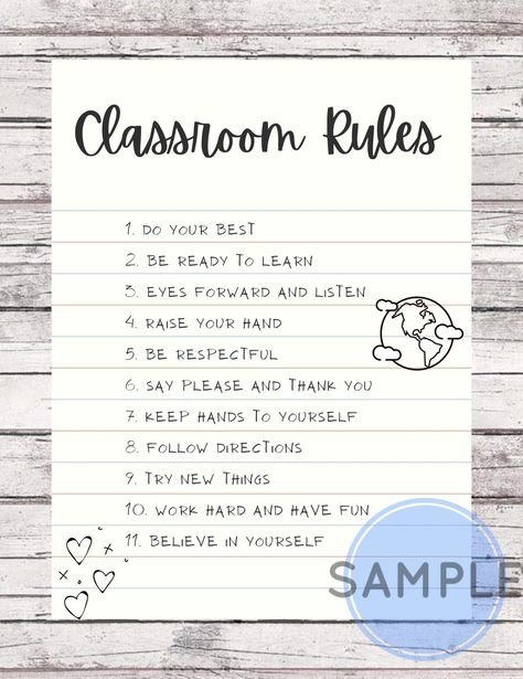 Excited to share the latest addition to my #etsy shop: Classroom rules poster for teacher,counselor, principal #backtoschool #kids #artdeco #inspirationalsaying #online #learning #remote #classroom #rules Classroom Rules Printable High School, Classroom Rules Chart For High School, High School Classroom Rules Posters, Classroom Rules For High School, Poster Ideas For High School Project, Classroom Rules High School, Year 6 Classroom, Classroom Contract, Classroom Rules Printable