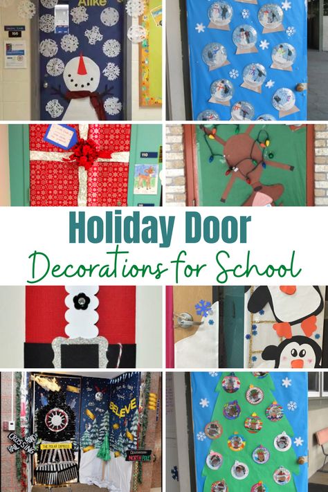 These holiday classroom door ideas are perfect to use throughout the holiday season, and there is something for everyone no matter how you choose to celebrate! Holiday Door Decorations For School, Bedroom Design Rustic, Bathroom Design Vintage, Door Decorations For School, Door Decoration For Preschool, Holiday Classroom Doors, Decorations For School, Winter Classroom Door, Class Door Decorations