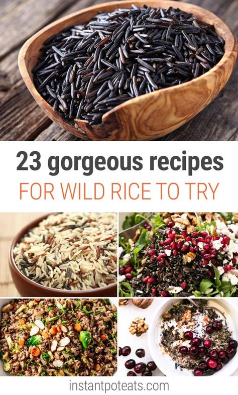 Wild Rice Recipes Side Dishes, Rice Receipes, Black Rice Recipe, Rice Recipes Side, Porridge Breakfast, Wild Rice Pilaf, Office Food, Wild Rice Recipes, Wild Rice Casserole