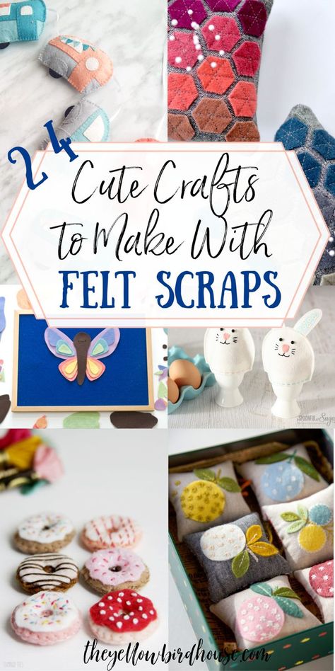 Patchwork, Cute Crafts To Make, Diy Felt Crafts, Felt Scraps, Felt Magnet, Diy Fabric Crafts, Felt Crafts Diy, Diy Felt, Felt Patterns