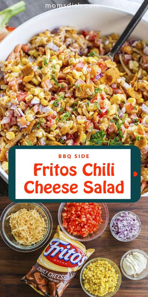 Essen, Ina Garten, Fritos Chili, Chili Cheese Fritos, Cheese Salad Recipes, Best Summer Salads, Lake Food Ideas Summer, Bbq Sides, Food Ideas Summer