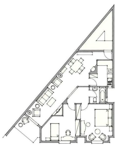 Site Layout Plan, Japanese House Design, 2d Floor Plan, Autocad Revit, Triangle House, Indian House Plans, Beach House Exterior, Vintage House Plans, Architecture Design Drawing